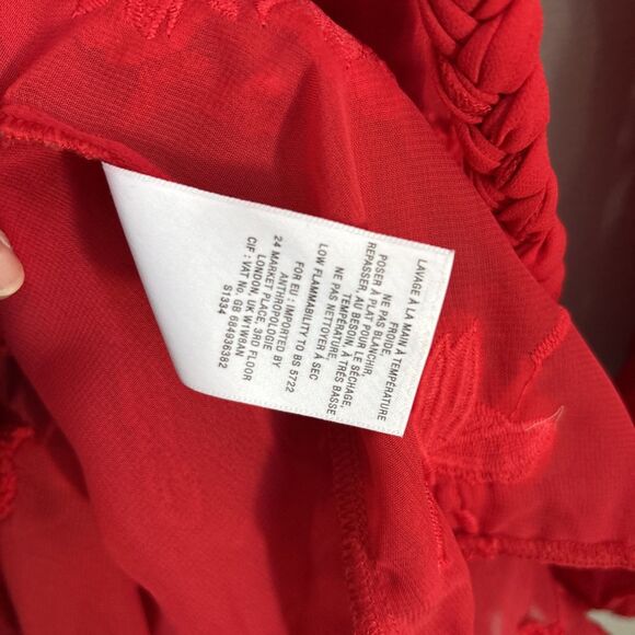 New Anthropologie x Mare Mare Amal Textured 3D Floral Fauna Y2K 90s Vegan Hips - Picture 6 of 6